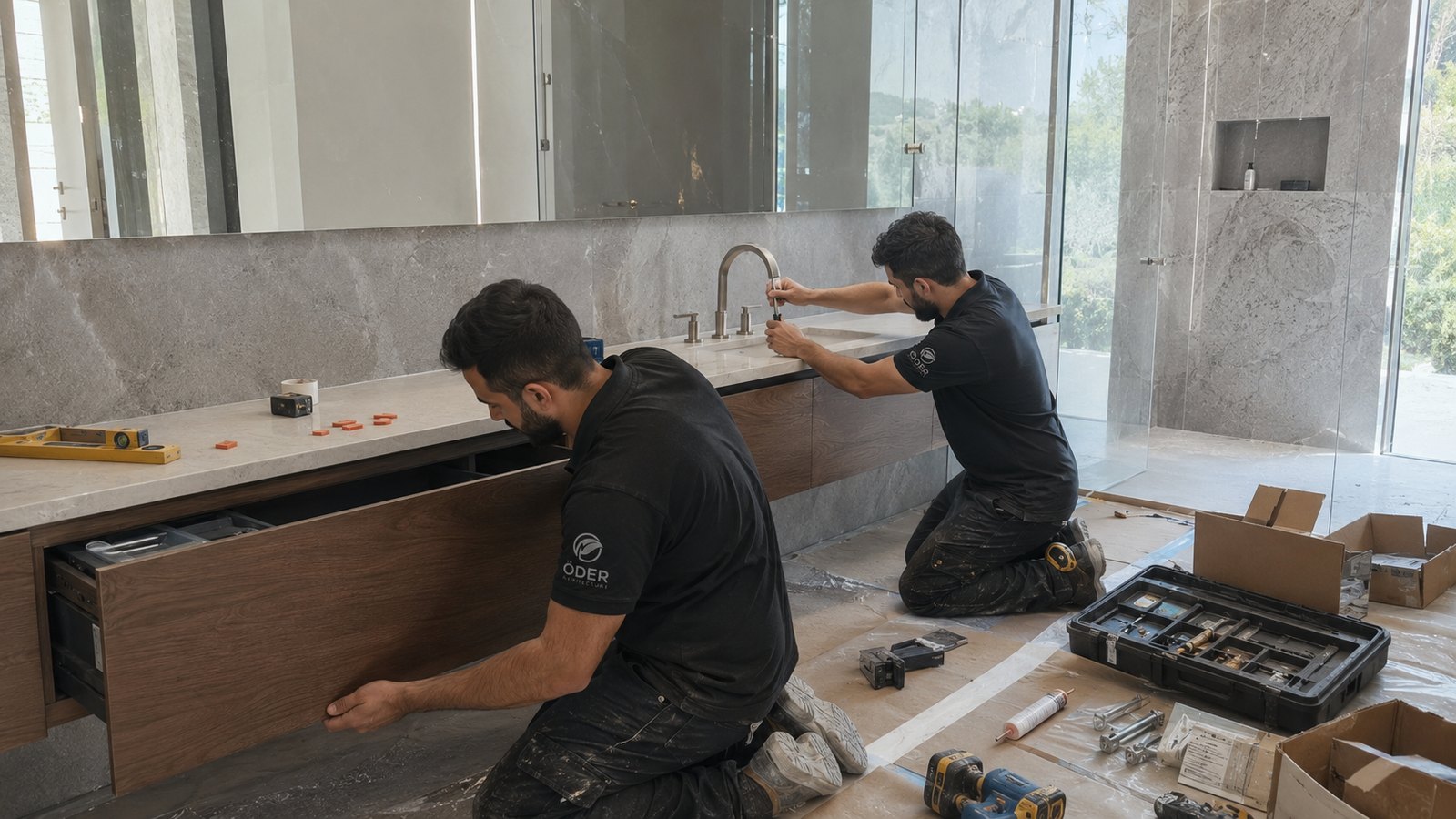 Ölçüye özel mutfak dolabı ve iç mimarlık uygulaması